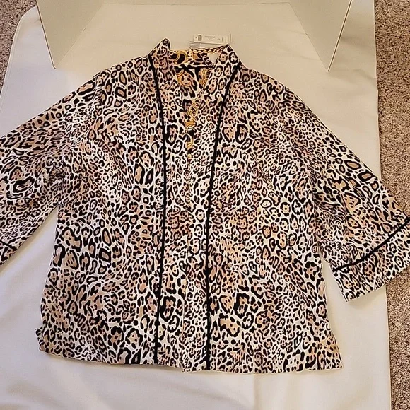 Chicos NWT reversible 3/4 length sleeve jacket sz 3 - Picture 5 of 6